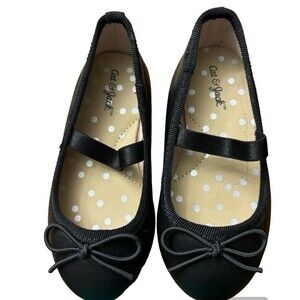 Cat & Jack Nora Slip-on Ballet Flats,  size 6 - Black